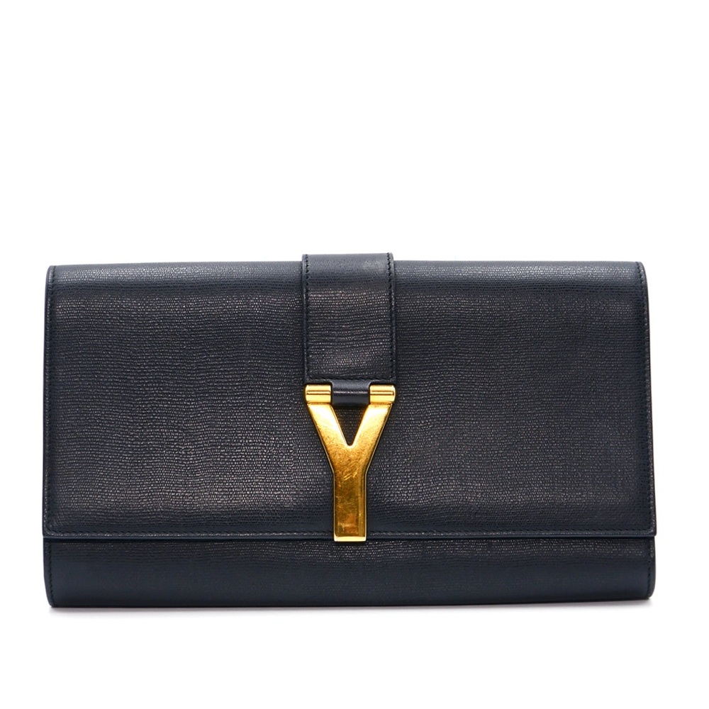 YSL clutch handbag, black